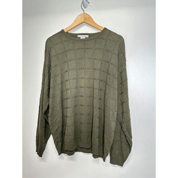 Geoffrey Beene Sweater Womens Olive Green XL‎ Long Sleeve - Picture 1 of 7
